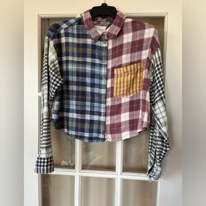 American Eagle size XS plaid shirt